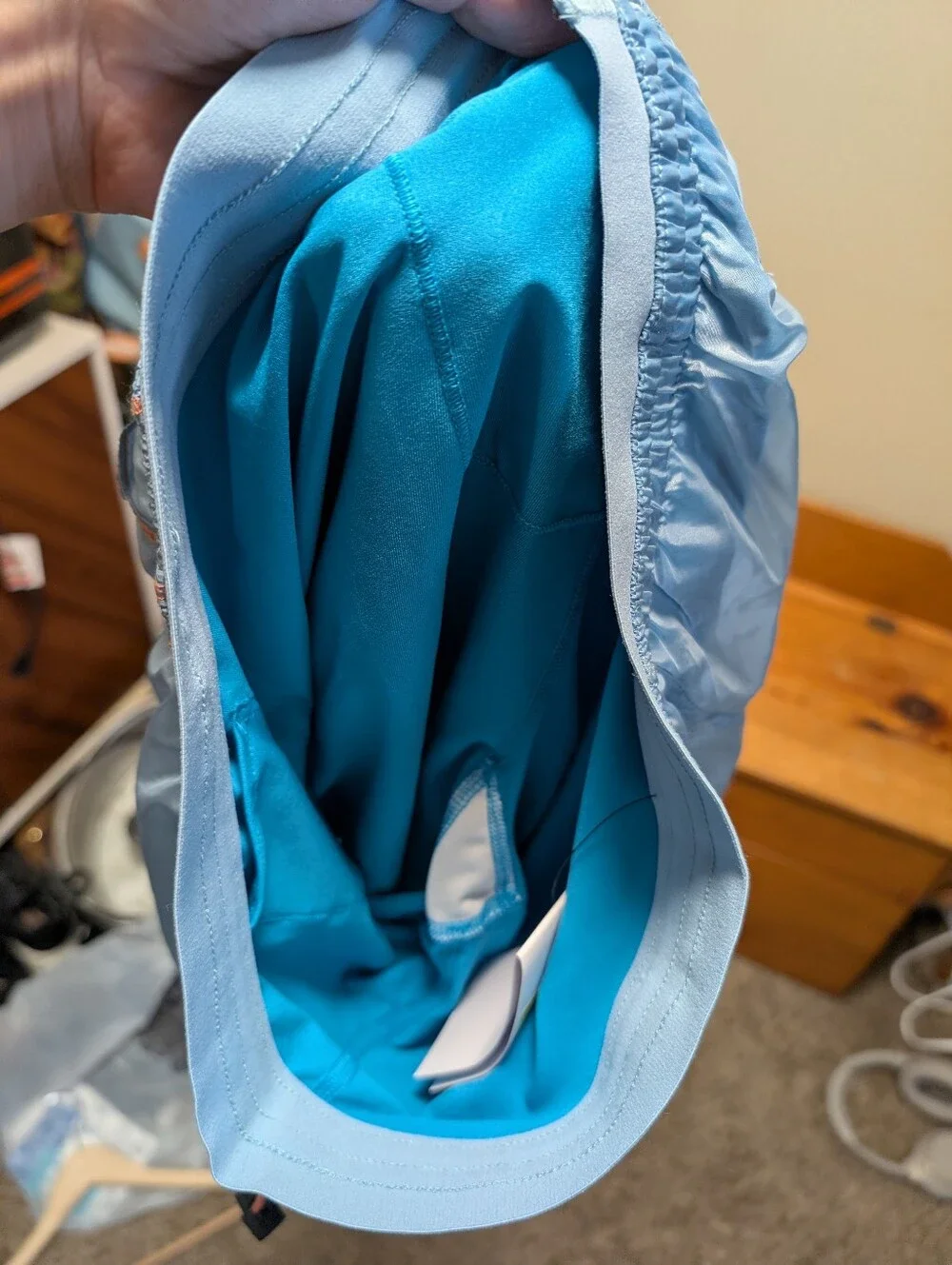 Nike Women’s Icon Clash Tempo Luxe 2-in-1 Running Shorts Glacier Blue Small NWT